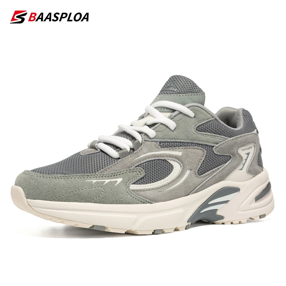 Baasploa New Running Shoes Men Outdoor Fashion Lightweight Mesh Sports Shoes Male Casual Breathable Non - Slip Walking Shoes - ๐๐ฎ๐ฏ๐ฅ๐๐ฌ๐ก๐จ๐ฉ.๐๐จ๐ฆ
