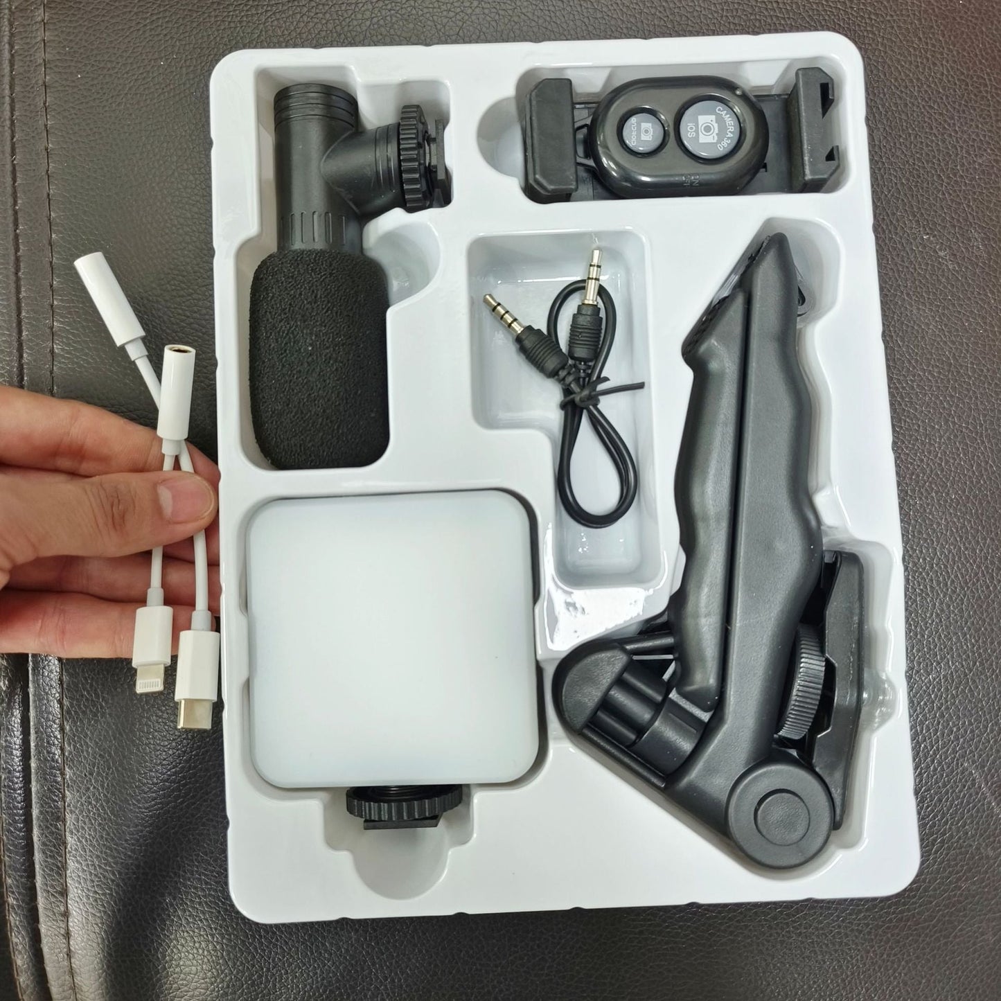 Desktop Beauty Leg Pocket Fill Light with Microphone Set Single Reflex Conference Lamp Handheld Photography with Microphone - 𝐝𝐮𝐯𝐥𝐚𝐬𝐡𝐨𝐩.𝐜𝐨𝐦