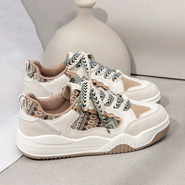 Fashion Women's Shoes Spring Casual Thick Sole Designer Sneakers Girls Breathable Lace - up Colorful Ladies Shoes Women Sneakers - 𝐝𝐮𝐯𝐥𝐚𝐬𝐡𝐨𝐩.𝐜𝐨𝐦