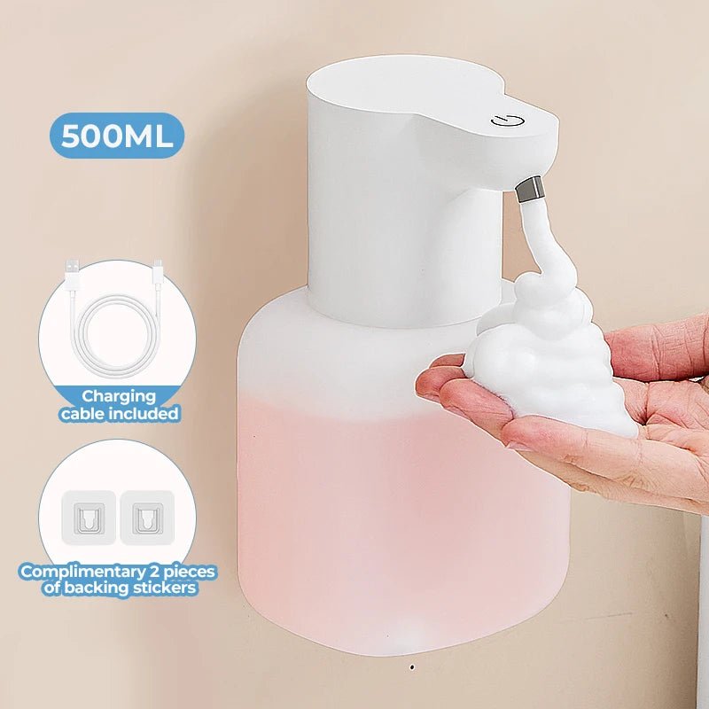 New Wall Mounted Automatic Soap Dispenser Foam Smart Hand Washing Machine 500ml Liquid Rechargeable Bathroom Induction Sensor - 𝐝𝐮𝐯𝐥𝐚𝐬𝐡𝐨𝐩.𝐜𝐨𝐦