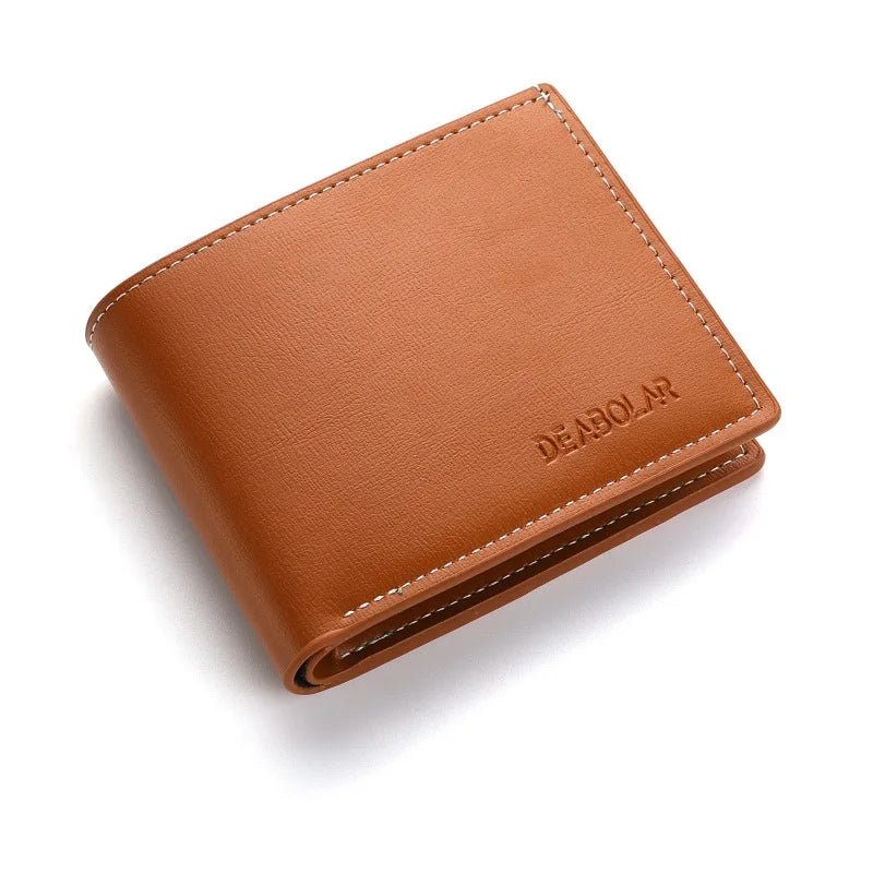 Pu Leather Men Short Wallet Thin Style Folding Young Men Credit Card Holder Wallet - 𝐝𝐮𝐯𝐥𝐚𝐬𝐡𝐨𝐩.𝐜𝐨𝐦