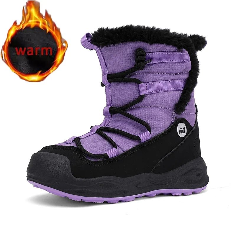 Winter Children Snow Boot Boys Girls Outdoor Causal Thickencold protection Cotton Shoe Plush Warm Non - Slip Fashion High - top Boot - ๐๐ฎ๐ฏ๐ฅ๐๐ฌ๐ก๐จ๐ฉ.๐๐จ๐ฆ