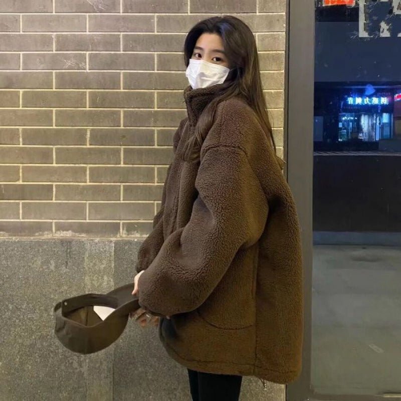 Winter Thickened High - Quality Particle Coat Women's Imitation Lamb Fur Jacket - 𝐃𝐔𝐕𝐋𝐀𝐒𝐇𝐎𝐏