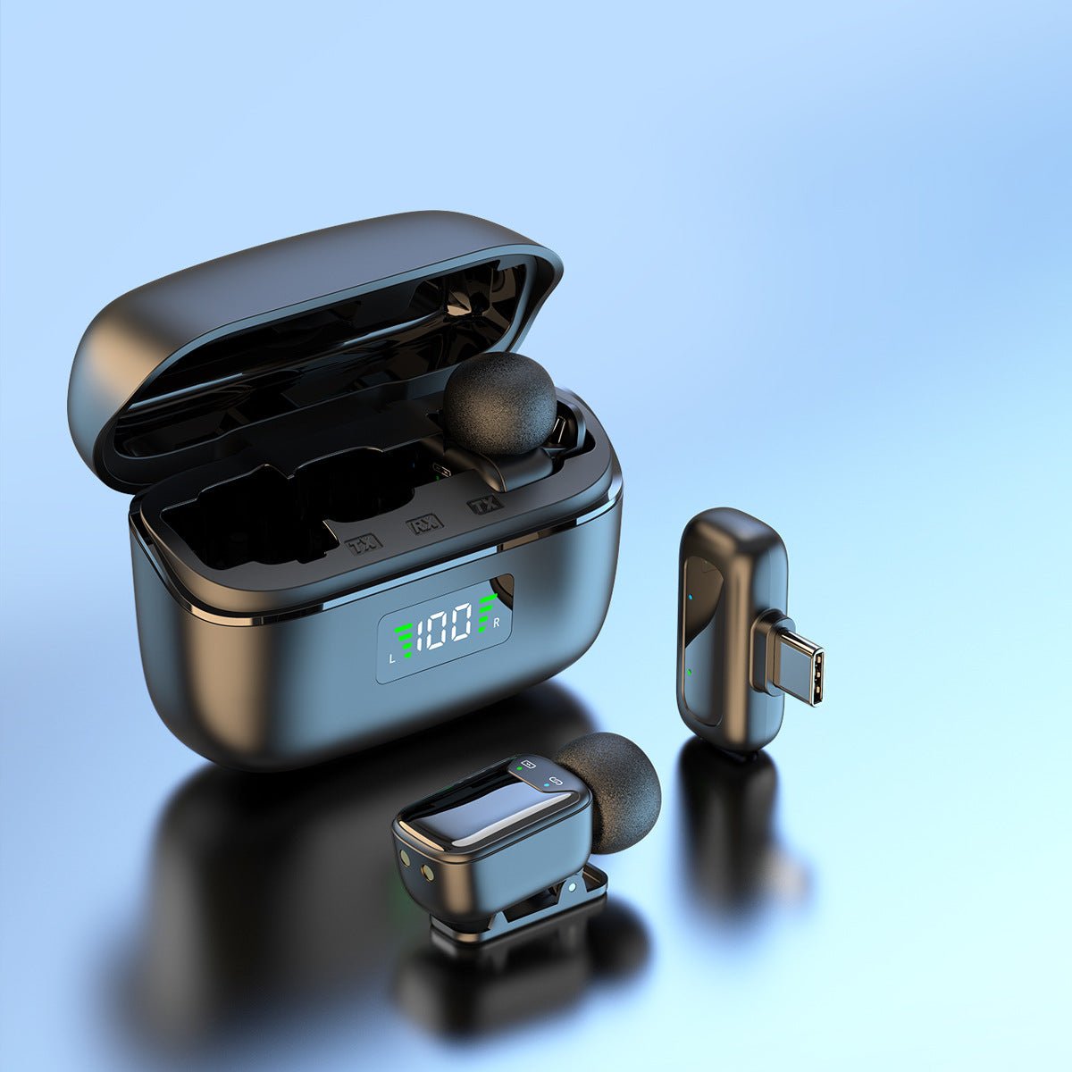 Wireless Lapel Microphone for Outdoor Computer Live Streaming Noise Reduction Universal Small Microphone - 𝐝𝐮𝐯𝐥𝐚𝐬𝐡𝐨𝐩.𝐜𝐨𝐦