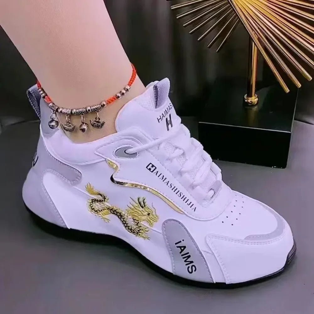 Women Designer Sneakers 2024 Summer Leather Waterproof Casual Sports Shoes Women Lightweight Breathable Non - slip Platform Shoes - 𝐃𝐔𝐕𝐋𝐀𝐒𝐇𝐎𝐏