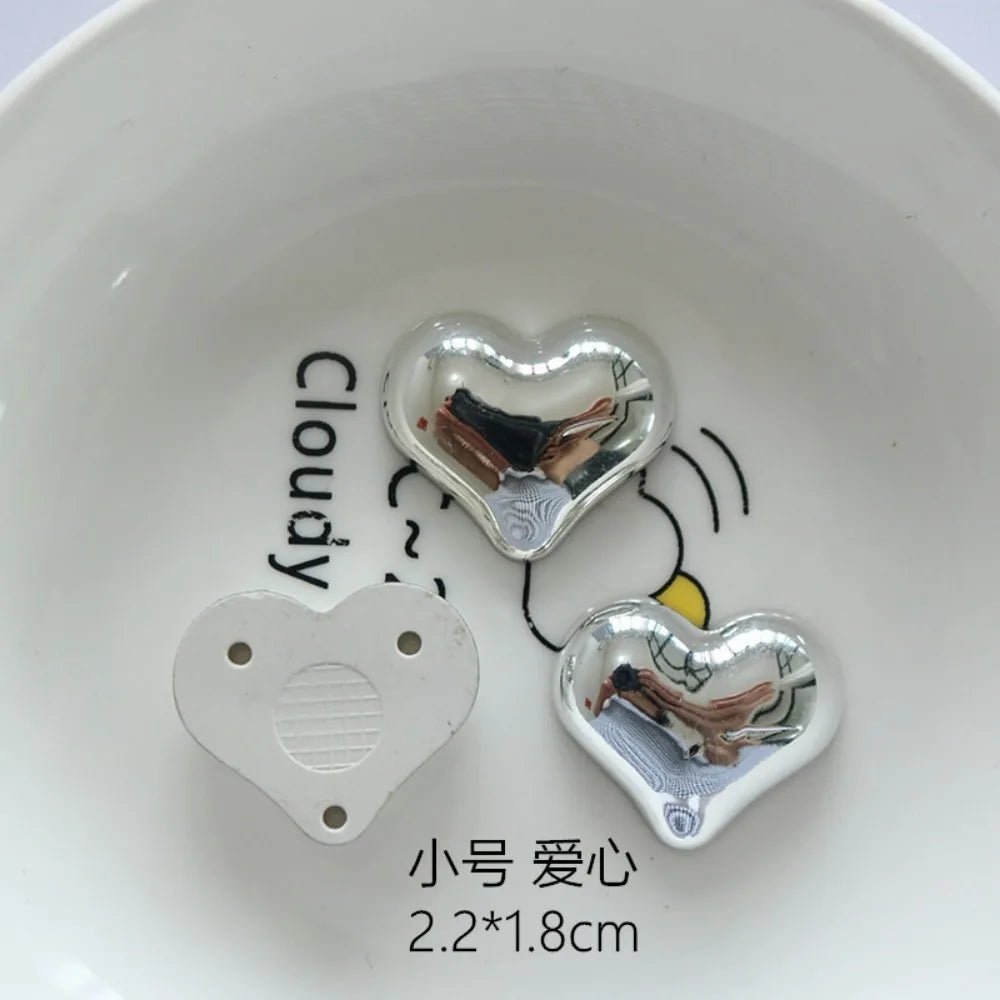 10pcs Cute Cartoon Kawaii silver heart butterfly bow Series Flat Back Resin DIY Scrapbooking Cabochons Decoration Accessories - 𝐝𝐮𝐯𝐥𝐚𝐬𝐡𝐨𝐩.𝐜𝐨𝐦