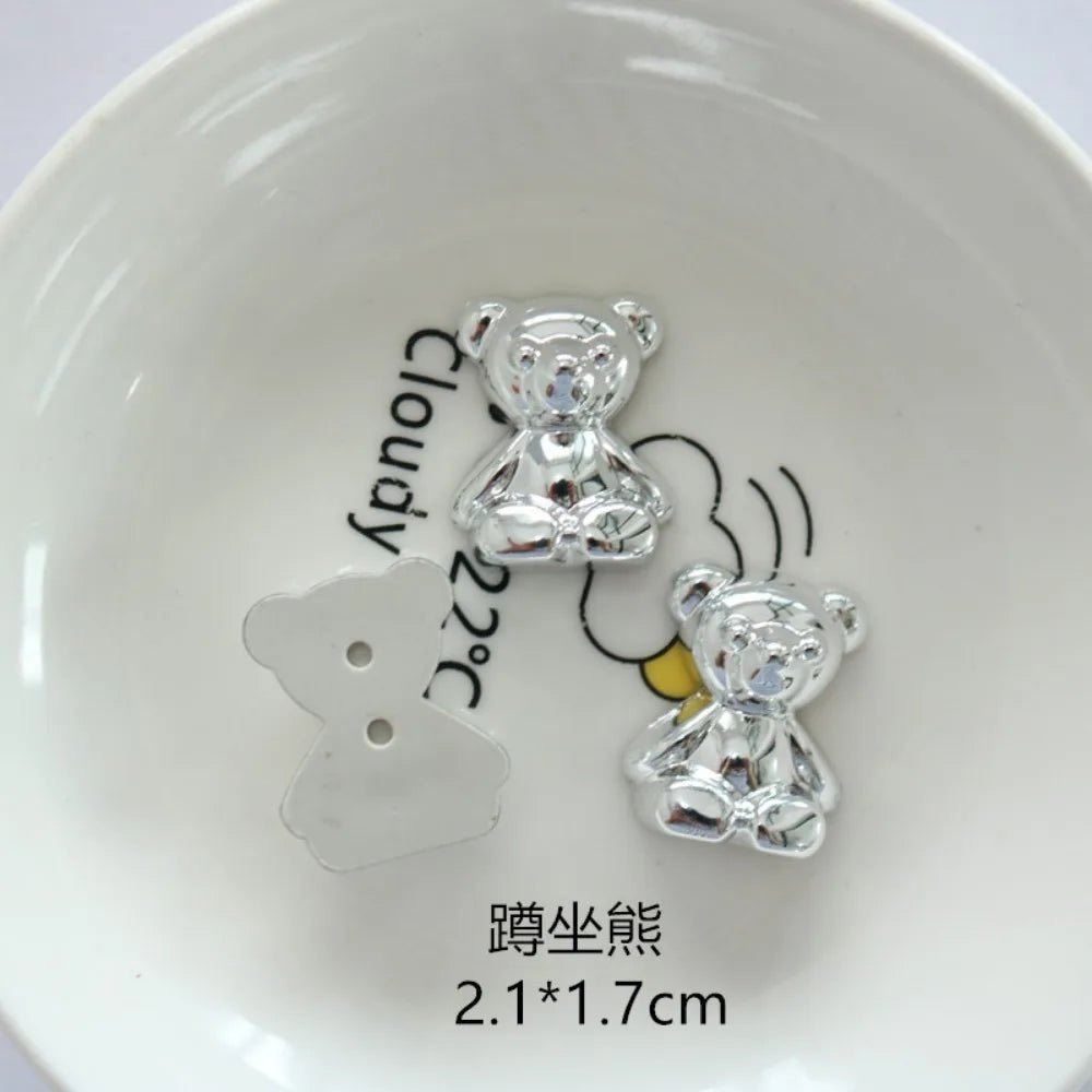 10pcs Cute Cartoon Kawaii silver heart butterfly bow Series Flat Back Resin DIY Scrapbooking Cabochons Decoration Accessories - 𝐝𝐮𝐯𝐥𝐚𝐬𝐡𝐨𝐩.𝐜𝐨𝐦