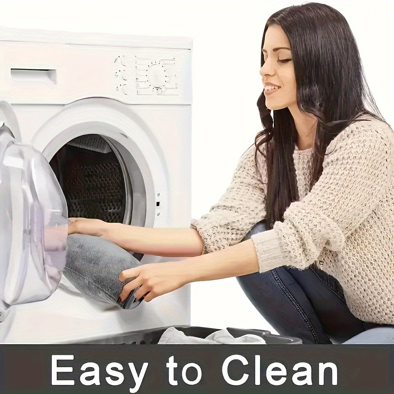 Covor de baie din fleece coral, spate antiderapant din PVC, lavabil la mașină, fir scurt, țesut plat, formă alungită, 450 g/m² - Covoraș de baie moale și confortabil, cu absorbție excelentă