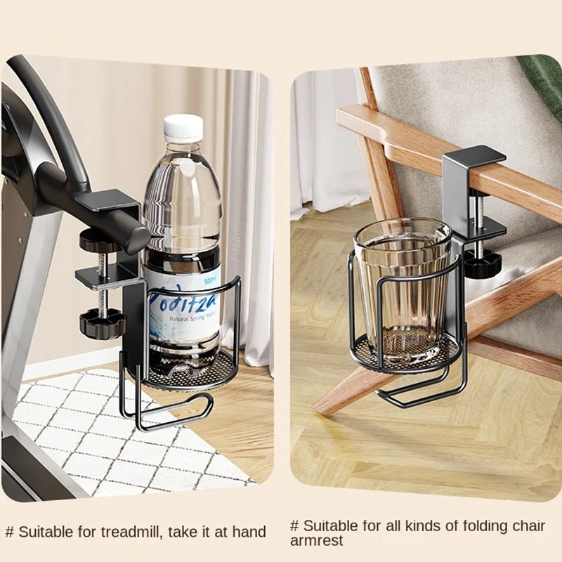2 in 1 No Drill Desk Cup Holder Adjustable Upgraded Arm Clamp Stand 360 Degree Rotating Table Edge Clamp Anti - Fall Cup Holder - 𝐝𝐮𝐯𝐥𝐚𝐬𝐡𝐨𝐩.𝐜𝐨𝐦