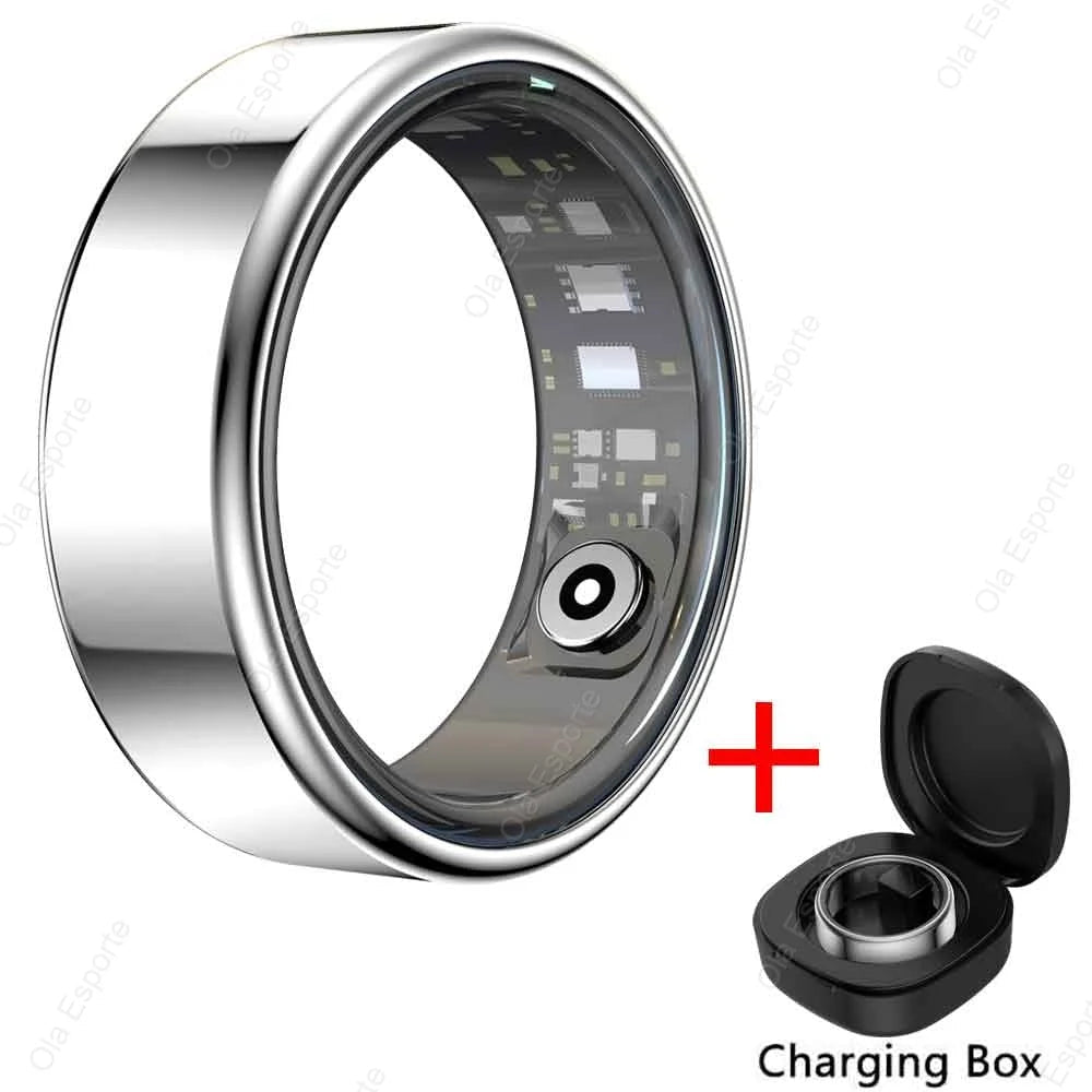2025 New Smart Ring Men Women, Heart Rate Blood Oxygen and Sleep Monitor Smartring IP68 & 5ATM Waterproof, Multi - sport Mode Ring - 𝐝𝐮𝐯𝐥𝐚𝐬𝐡𝐨𝐩.𝐜𝐨𝐦