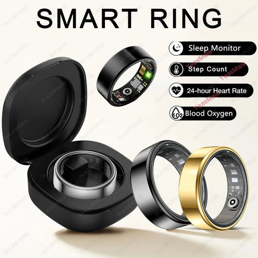 2025 New Smart Ring Men Women, Heart Rate Blood Oxygen and Sleep Monitor Smartring IP68 & 5ATM Waterproof, Multi - sport Mode Ring - 𝐝𝐮𝐯𝐥𝐚𝐬𝐡𝐨𝐩.𝐜𝐨𝐦