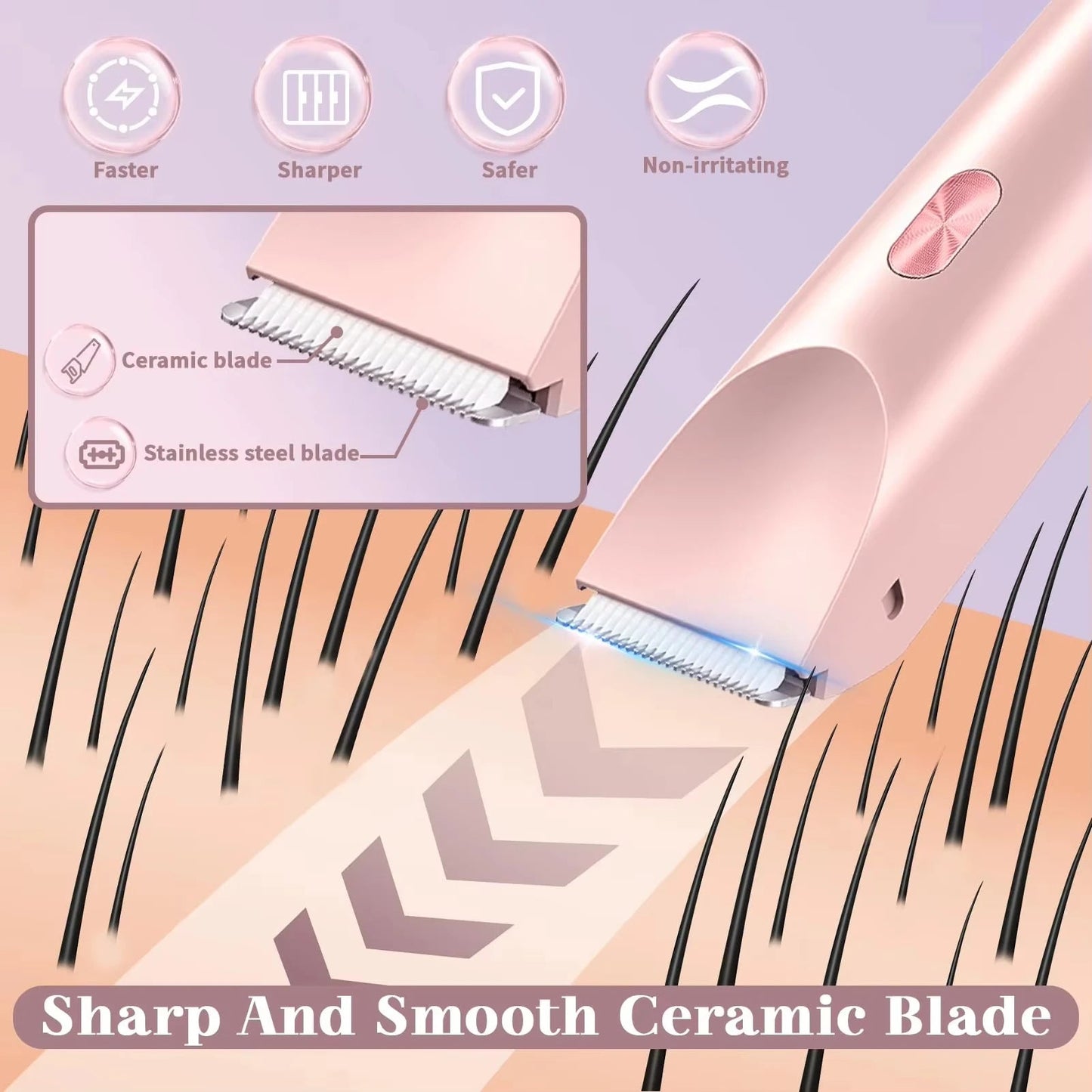 2025 Waterproof Rechargeable Electric Shaver Mini Women Bikini Trimmer Body Hair Remover Mini Double Headed Electric Epilator - 𝐝𝐮𝐯𝐥𝐚𝐬𝐡𝐨𝐩.𝐜𝐨𝐦