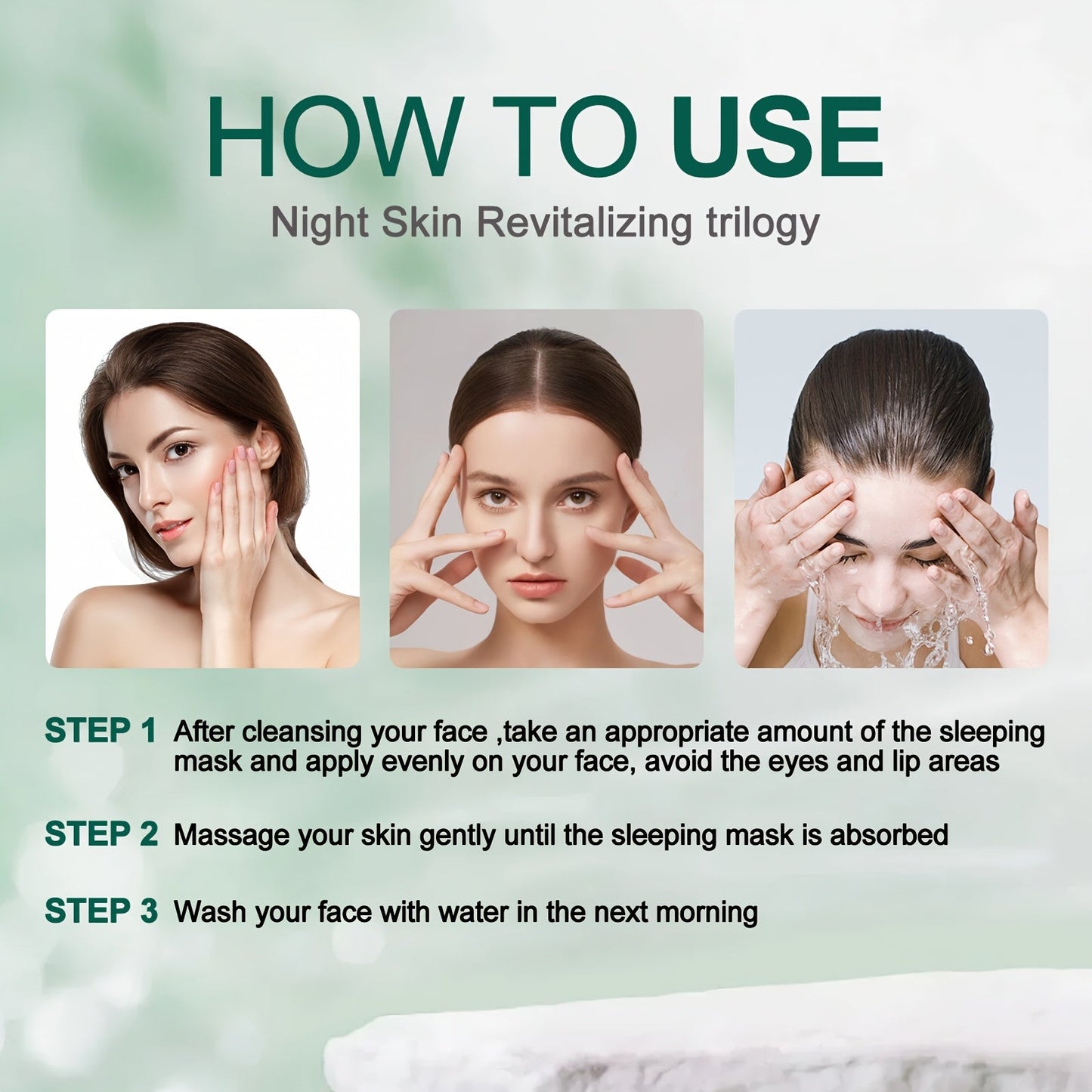 20pcs Centella Asiatica Moisturizing & Firming Sleeping Mask - Hydrating, Fragrance - Free, Hypoallergenic, Plant - Based Formula for All Light Beige Types, Unisex Adult Skincare, Skincare Routine, Sleek Packaging, Natural Ingred - 𝐝𝐮𝐯𝐥𝐚𝐬𝐡𝐨𝐩.𝐜𝐨𝐦