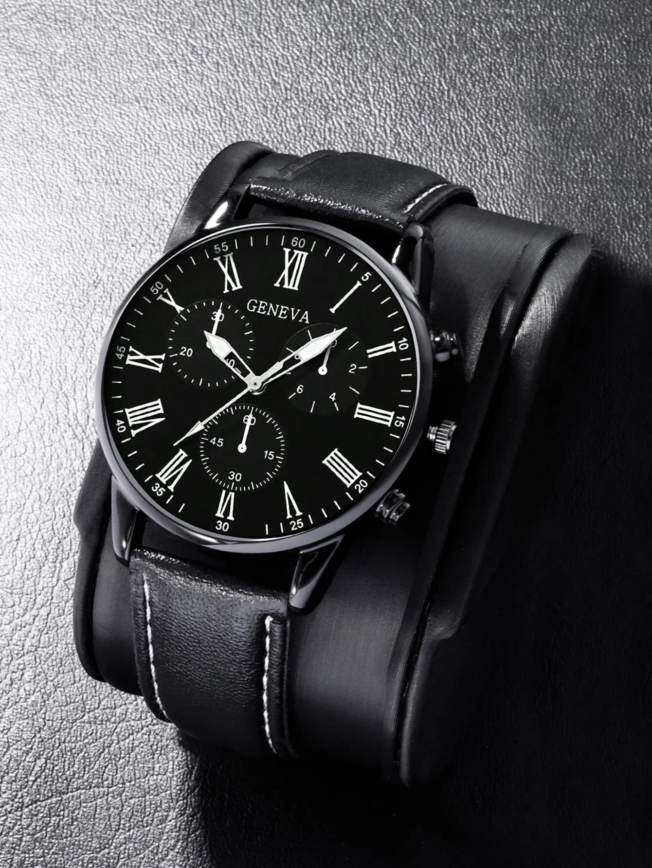 2PCS Set Couple Fashion Casual Leather Watches Ladies Simple Dial Quartz Wristwatches Dress Clock Montre Femme - 𝐝𝐮𝐯𝐥𝐚𝐬𝐡𝐨𝐩.𝐜𝐨𝐦