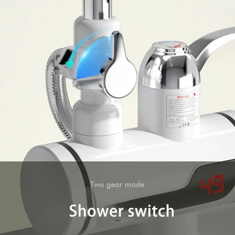 3000W EU Plug Instant Electric Water Heater Shower Digital Display 220V Kitchen Bathroom Tankless Hot Water Faucet Heater - 𝐝𝐮𝐯𝐥𝐚𝐬𝐡𝐨𝐩.𝐜𝐨𝐦