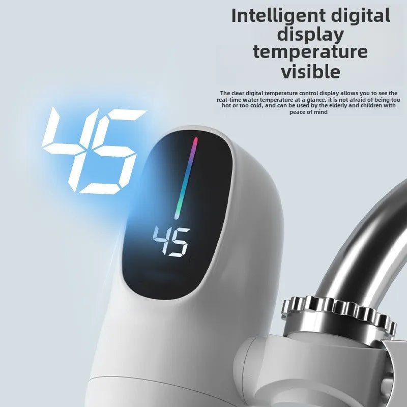 3000W Instant Hot Water Heater Faucet Electric Tankless for Kitchen Fast Heating Tap with Temperature Display - 𝐝𝐮𝐯𝐥𝐚𝐬𝐡𝐨𝐩.𝐜𝐨𝐦