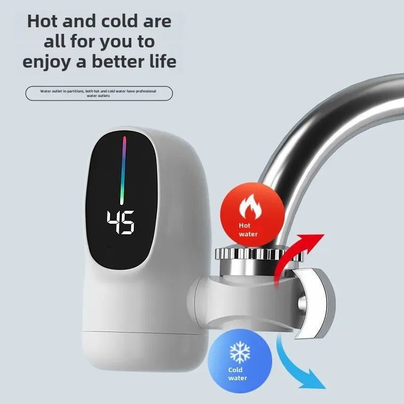 3000W Instant Hot Water Heater Faucet Electric Tankless for Kitchen Fast Heating Tap with Temperature Display - 𝐝𝐮𝐯𝐥𝐚𝐬𝐡𝐨𝐩.𝐜𝐨𝐦