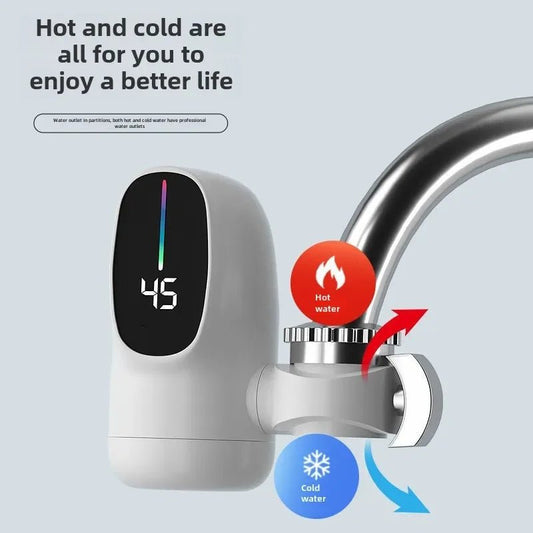 3000W Instant Hot Water Heater Faucet Electric Tankless for Kitchen Fast Heating Tap with Temperature Display - 𝐝𝐮𝐯𝐥𝐚𝐬𝐡𝐨𝐩.𝐜𝐨𝐦