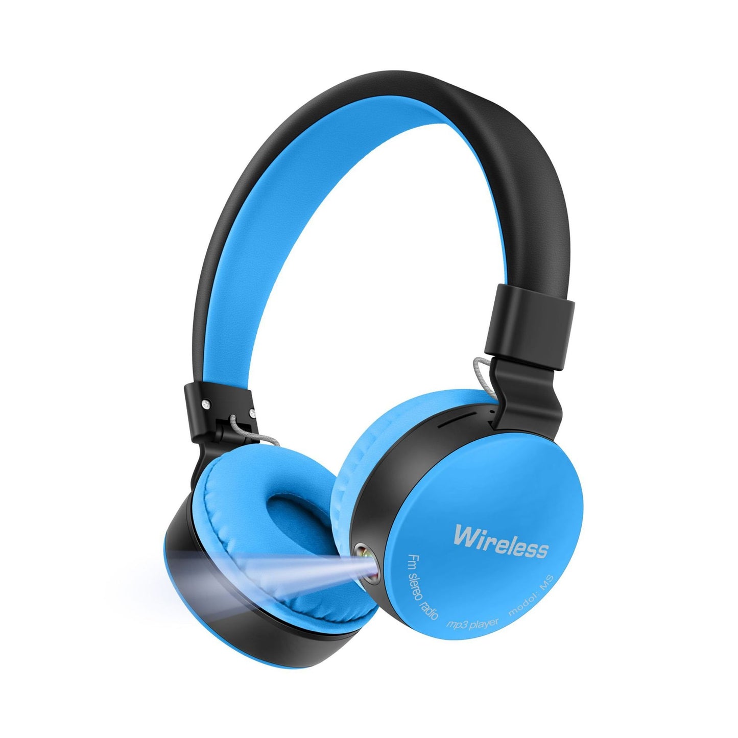 AKZ-B67 Bluetooth-Headset mit leistungsstarker Taschenlampe, Headset-Kartensteckplatz und FM-Radio