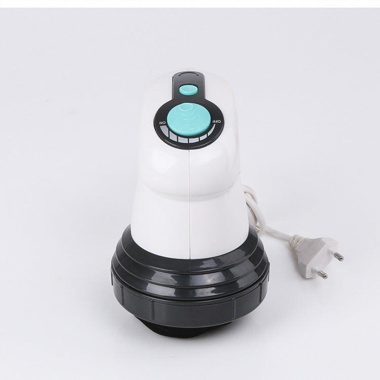 Appareil de massage électrique pour amincissement corporel, avec accessoires et écran numérique visible.