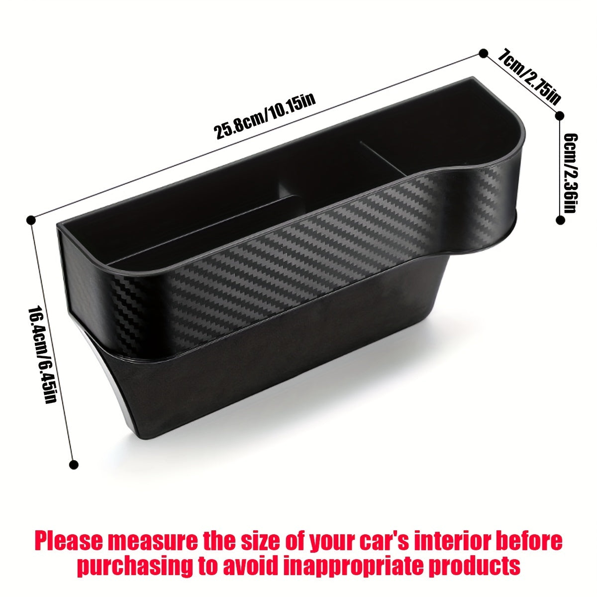 1 Stück Autositz-Lückenfüller-Organizer, multifunktionaler Autositz-Schlüsselhalter, Ablagefach mit Getränkehalter für Beifahrer- und Fahrersitzseite