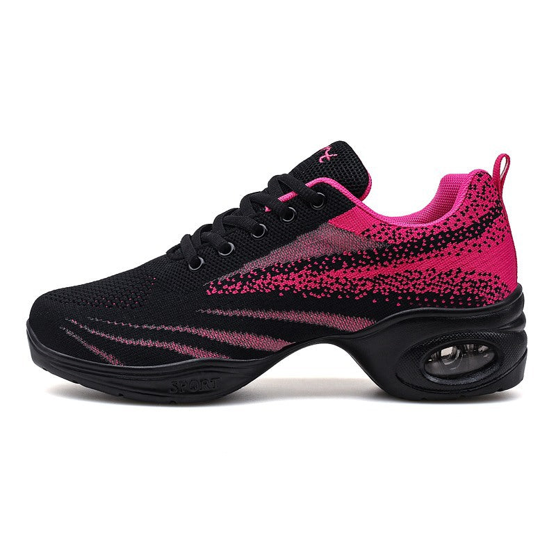 Breathable Flying Weaver Girl Adult Soft soled Dancing Women's Shoes