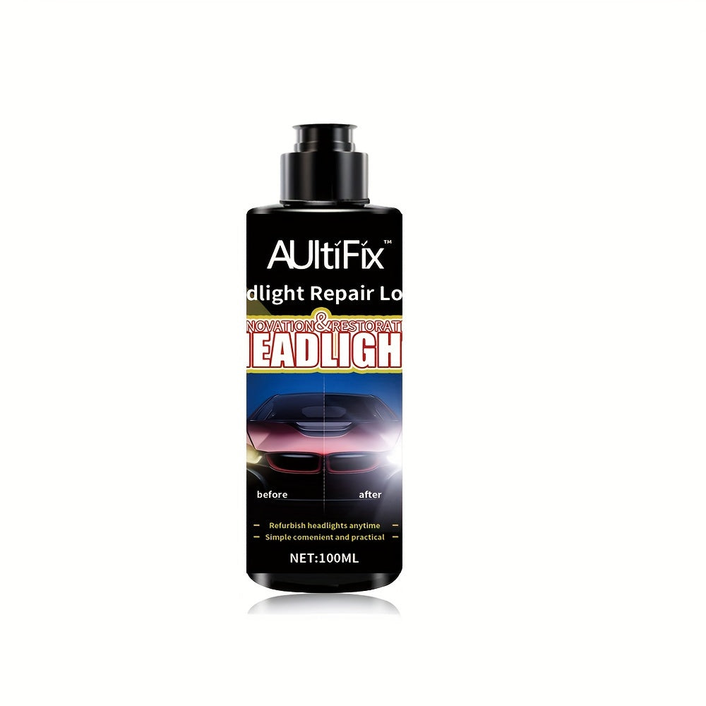 AULTIFIX Car Headlight Repair Cream, 100ml, Anti-Oxidation & Scratch Repair, PVC Plastic Polish, Universal Fit for Car Light Maintenance & Care
