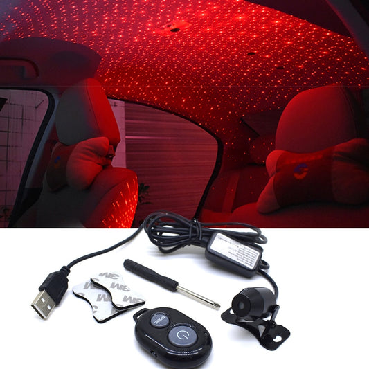 Proiector de lumină auto decorare lumină USB LED cer înstelat stele DJ RGB proiector laser muzică sunet telecomandă auto styling