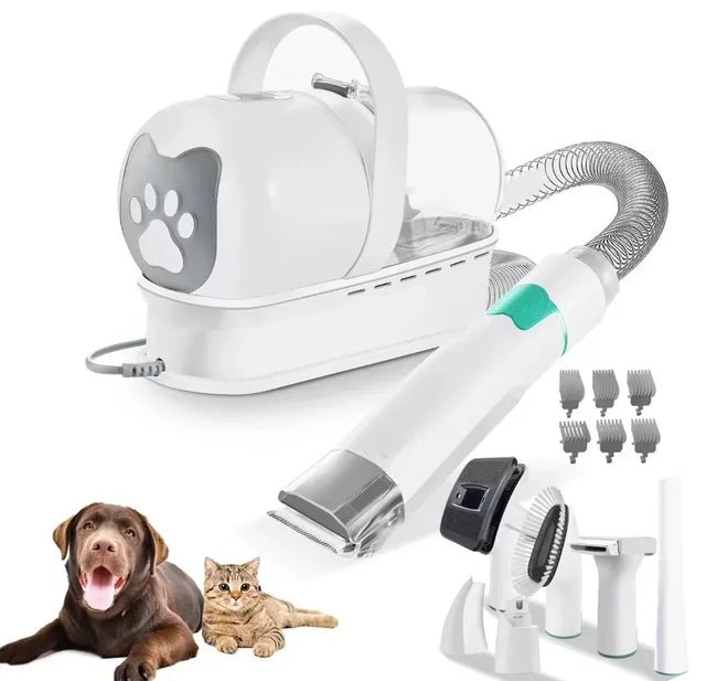 7 in 1 Pet Grooming Vacuum Kit Dog Grooming Clippers Pet Hair Remover with Power Large Suction & Low Noise Pet Hair Kits - 𝐝𝐮𝐯𝐥𝐚𝐬𝐡𝐨𝐩.𝐜𝐨𝐦
