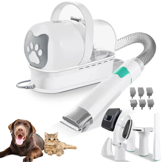 7 in 1 Pet Grooming Vacuum Kit Dog Grooming Clippers Pet Hair Remover with Power Large Suction & Low Noise Pet Hair Kits - 𝐝𝐮𝐯𝐥𝐚𝐬𝐡𝐨𝐩.𝐜𝐨𝐦