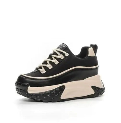 7CM Genuine Leather Platform Wedge Fashion Women Spring Well - fitting Autumn Chunky Sneakers Shoes Breathable Mixed Color Winter - 𝐃𝐔𝐕𝐋𝐀𝐒𝐇𝐎𝐏