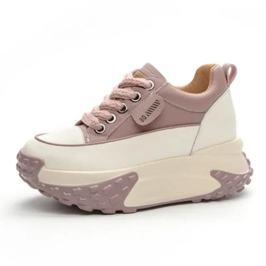 7CM Genuine Leather Platform Wedge Fashion Women Spring Well - fitting Autumn Chunky Sneakers Shoes Breathable Mixed Color Winter - 𝐃𝐔𝐕𝐋𝐀𝐒𝐇𝐎𝐏
