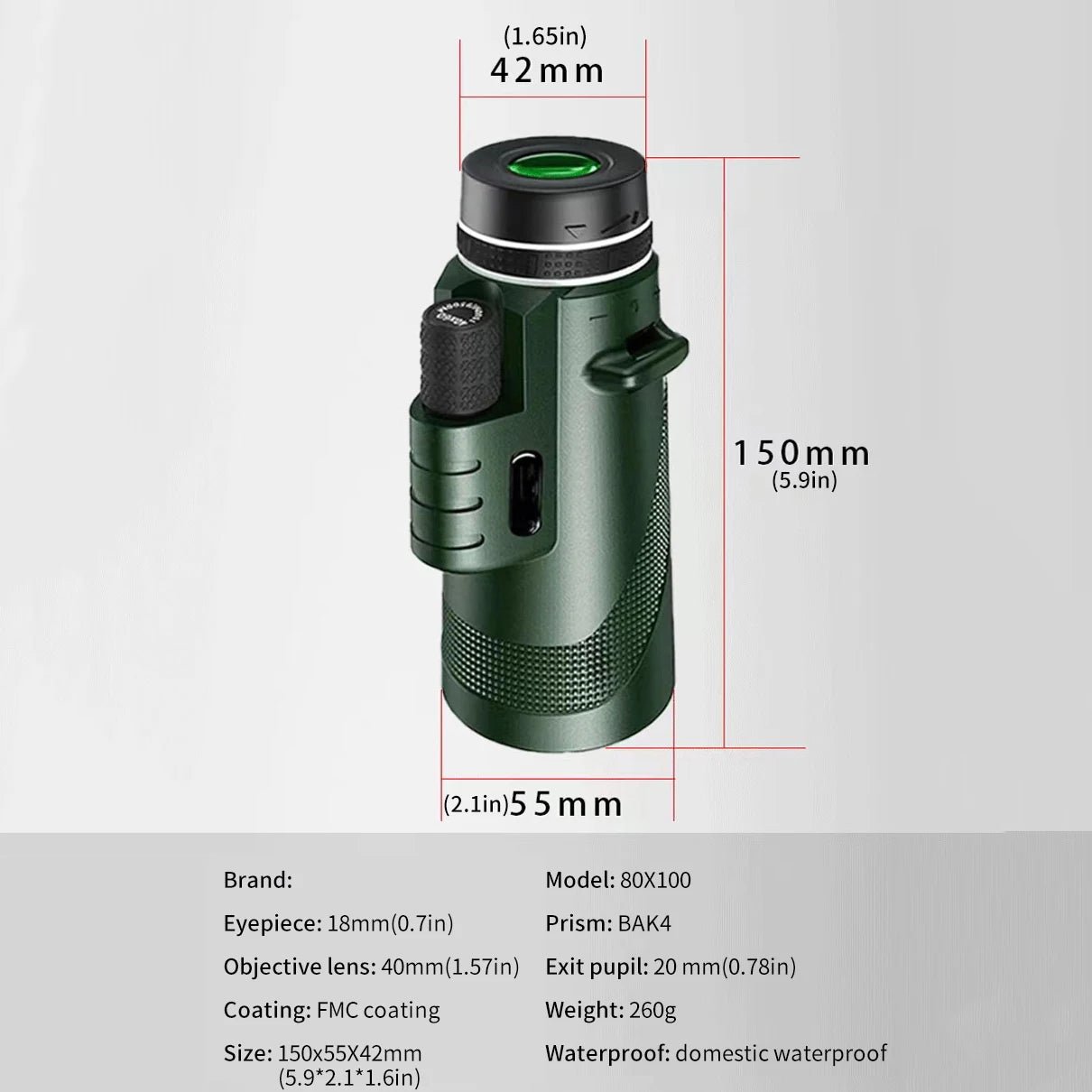 80x100 Portable Zoom HD 5000M Telescope Folding Long Distance Mini Powerful Telescope for Hunting Sports Outdoor Camping Travel - 𝐝𝐮𝐯𝐥𝐚𝐬𝐡𝐨𝐩.𝐜𝐨𝐦