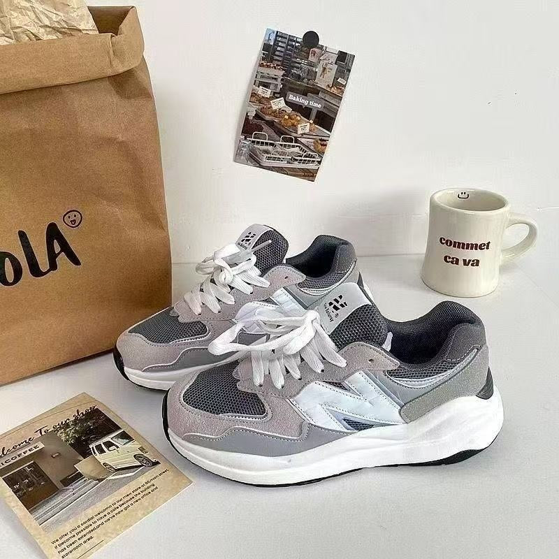 Pantofi sport unisex Ape Shark Reflective Retro Ancestor Grey NB5740 Camuflaj N-Word, model retro, model NB5740, model tată, sport și sport casual, la modă