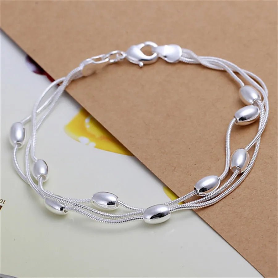 925 Sterling Silver Exquisite Solid Chain Bracelet Fashion Charm Women Men Solid Wedding Cute Simple Models Jewelry - 𝐃𝐔𝐕𝐋𝐀𝐒𝐇𝐎𝐏
