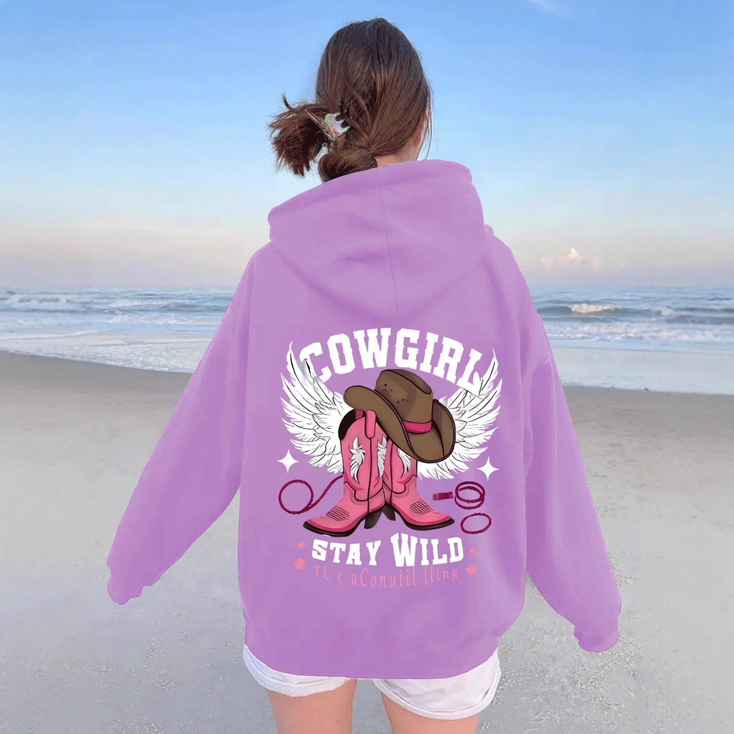 Hanorac cu glugă și flanel gros