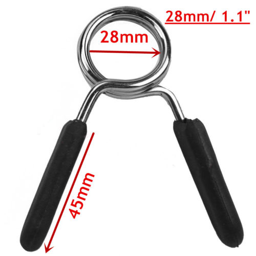2 buc 28 mm clemă de sală cu arc pentru haltere, clemă de blocare pentru gantere, cleme de guler, accesorii pentru echipamente de sală, dimensiunea găurii