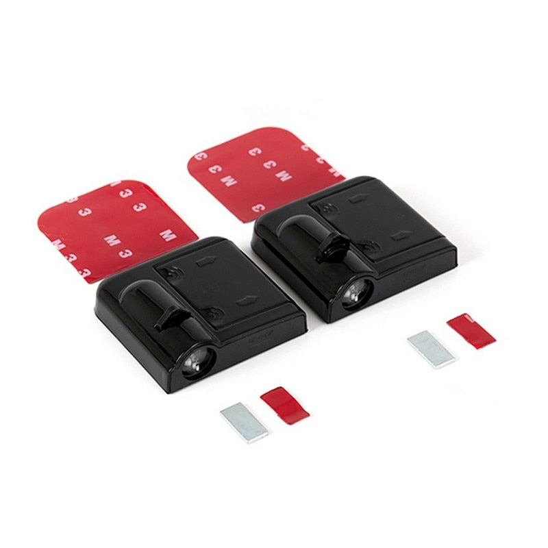 2 buc proiector auto wireless, lumină pentru ușă auto, logo-ul mașinii, proiector laser LED, lumină de bun venit