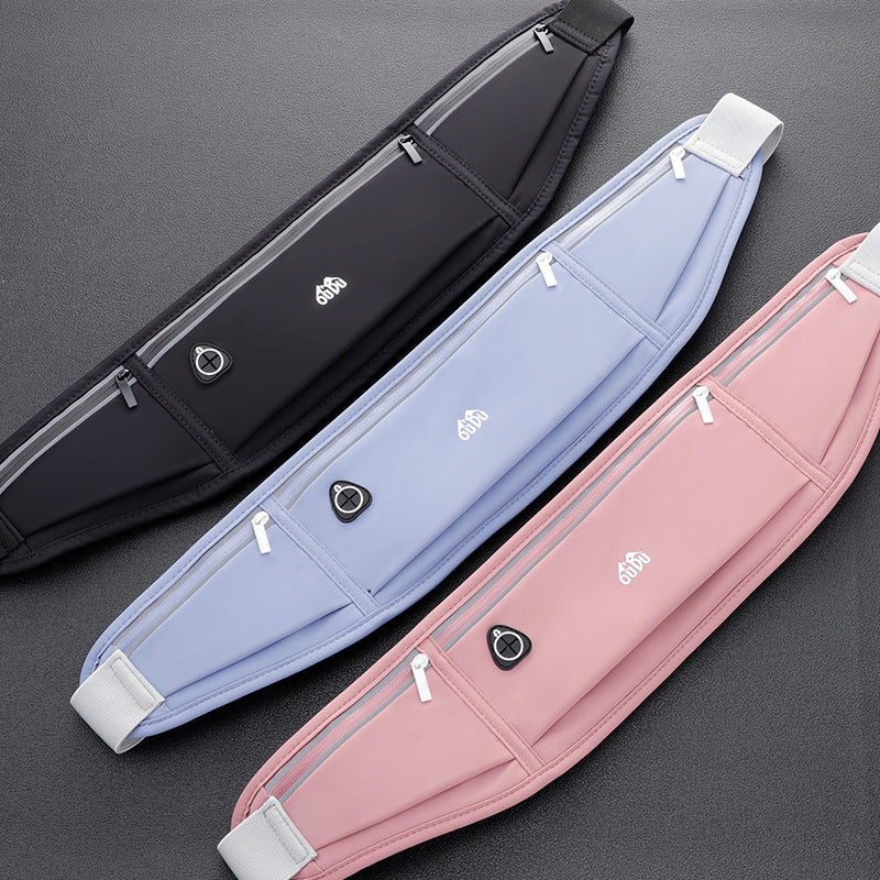 "Outdoor Sports Waist Pack, Large Capacity Waterproof Mobile Phone Pouch, Unisex Running Fitness Elastic Waist Bag"