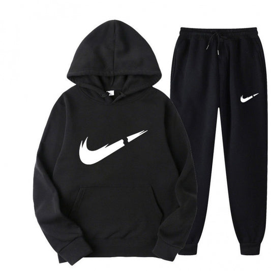 Sportlicher Herren-Trainingsanzug mit Kapuze, modisches Freizeit-Sportoutfit für Herren im Frühling