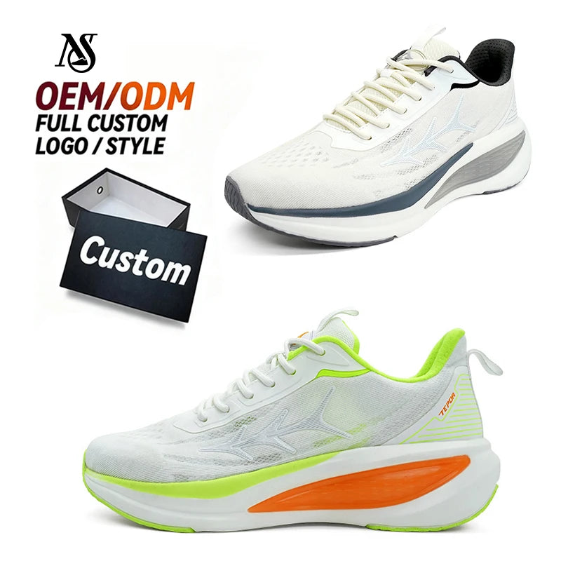 New Lightweight Running Shoes with Cushioning Rebound Breathable Mesh for Spring Autumn Outdoor Usage Gradient Fashion Sneakers