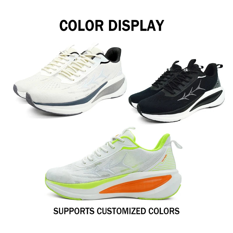 New Lightweight Running Shoes with Cushioning Rebound Breathable Mesh for Spring Autumn Outdoor Usage Gradient Fashion Sneakers