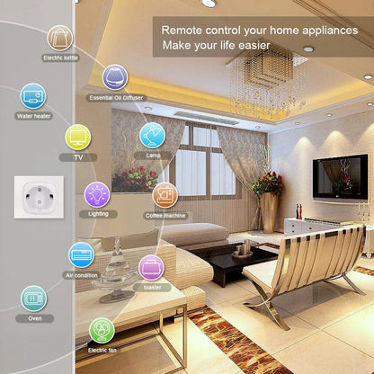 SmartControl WiFi Plug: Remote, Voice & Energy Monitoring