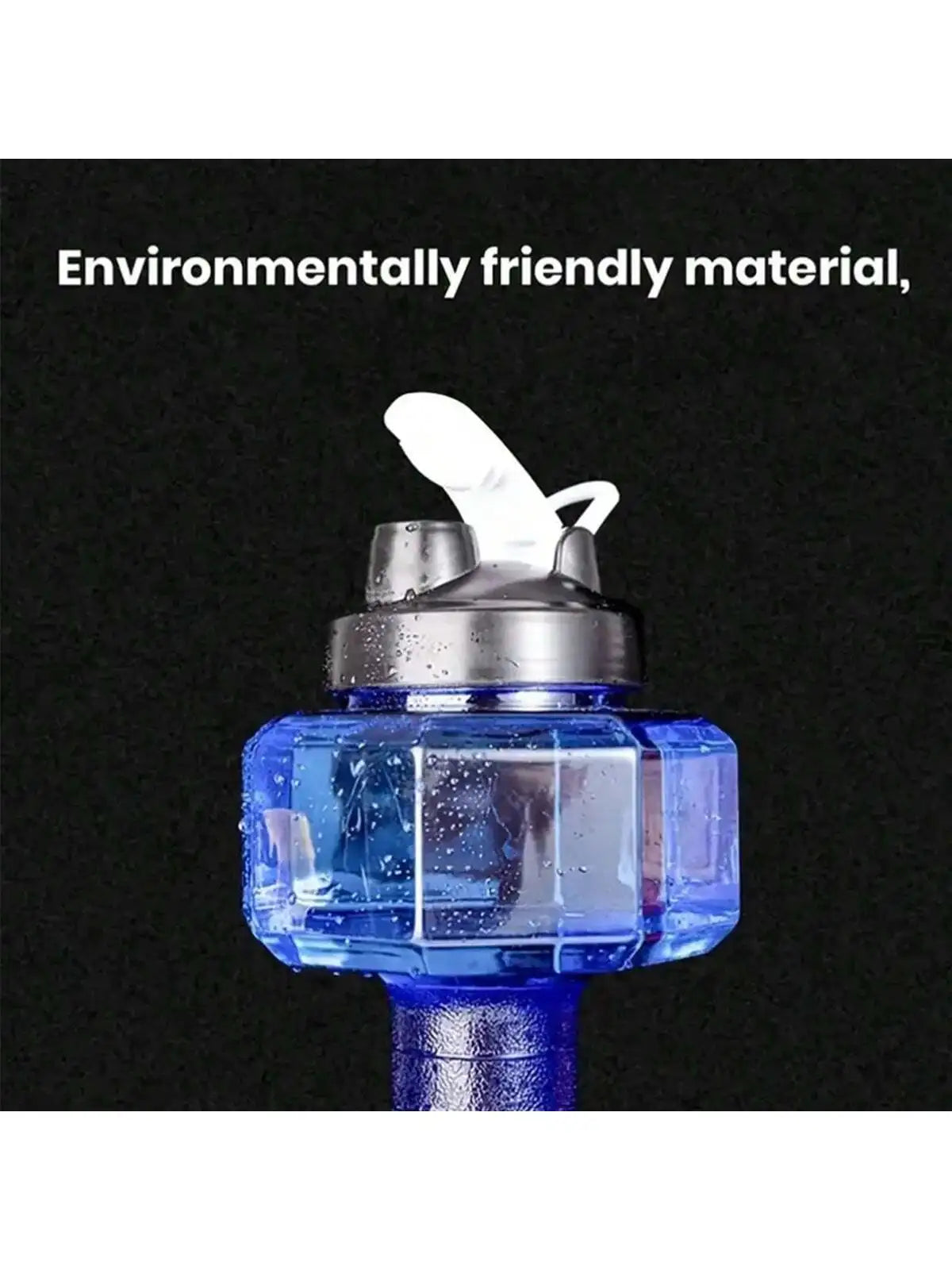 Ganteră umplută cu apă de 2,2 l/fierbător de mare capacitate cu gantere pentru fitness și yoga, ganteră portabilă pentru sporturi în aer liber și fitness