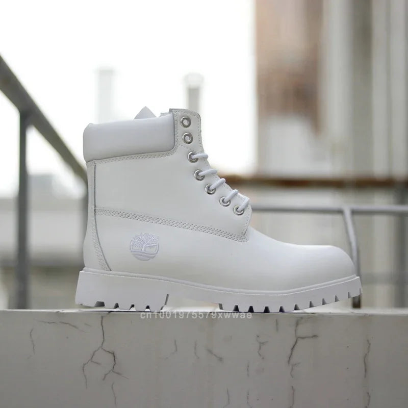 Top Nubuk Boots Men Fashion Outdoor Shoes Genuine Leather Boots 2025 Male and Women Casual Waterproof Boots 6 Inch Boots