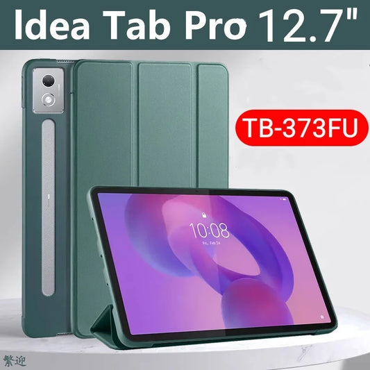 For Lenovo Idea Tab Pro Case 12.7 inch Folding Stand Magnetic Soft Silicone Back Cover For Lenovo idea tab pro 2025 tb373fu Case