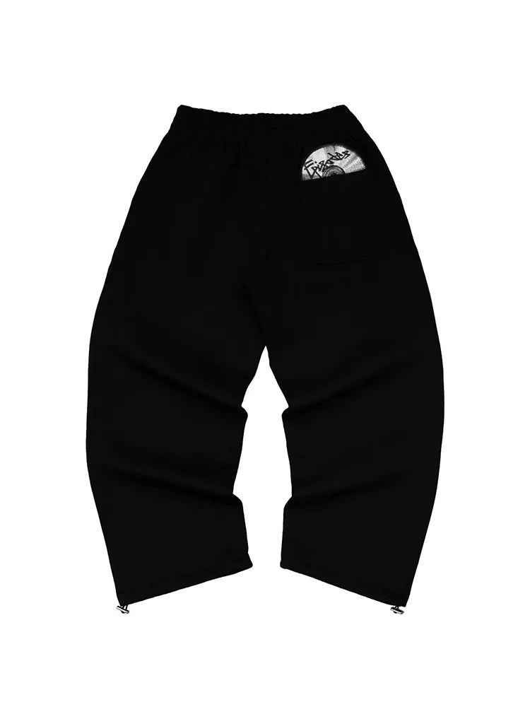 2025 Trendy High Street Retro Casual Streetwear Bărbați Sport Costum Y2K Harajuku Brodat Hanorac bărbați Hip-hop Pantaloni de trening lejeri