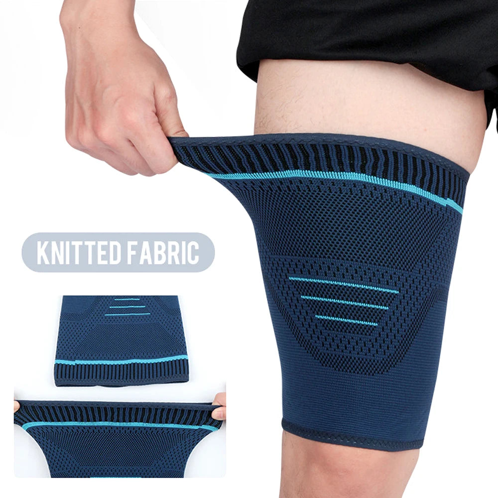 1PCS Thigh Compression Sleeves – Quad & Hamstring Support for Men & Women – Breathable Leg Sleeves for Running,Weightlifting,Gym