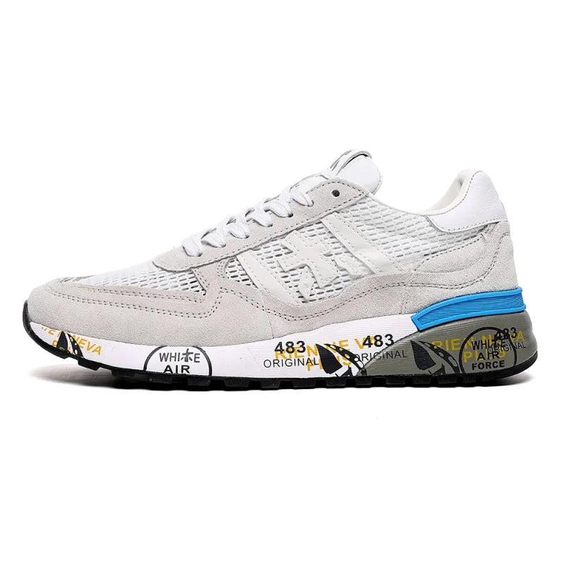 2025 Pantofi bărbătești autentici PREMIATA CHAMPON, nișă, pantofi retro noi pentru cupluri, 483, pantofi cu talpă joasă și plată, pentru studenți