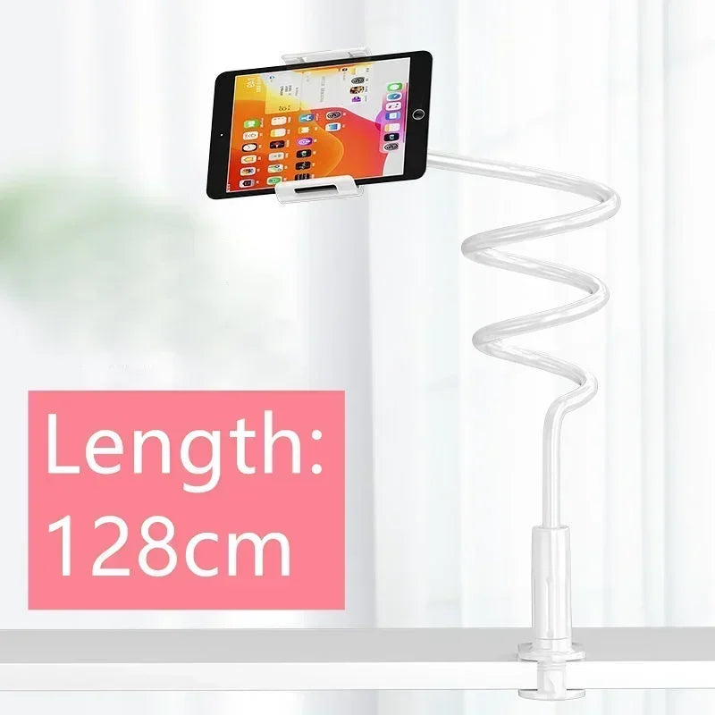 128 cm lange Handyhalterung mit flexiblen Armen und 360°-Drehgelenken für iPhones, Samsung-Geräte und andere Geräte von 3,5 bis 6,7 Zoll